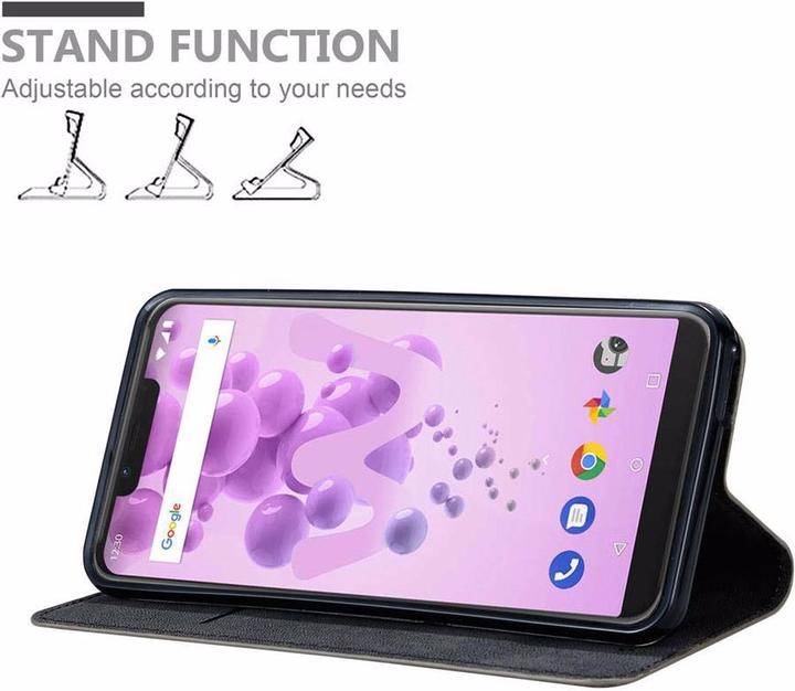 Productafbeelding Cadorabo Boek Onzichtbare Magneethoes (Wiko View 2 go)