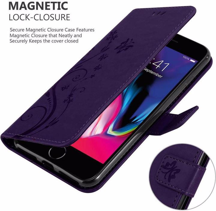 Image du produit Cadorabo Couverture du livre de fleurs (Apple iPhone 7 Plus, Apple iPhone 7s Plus)
