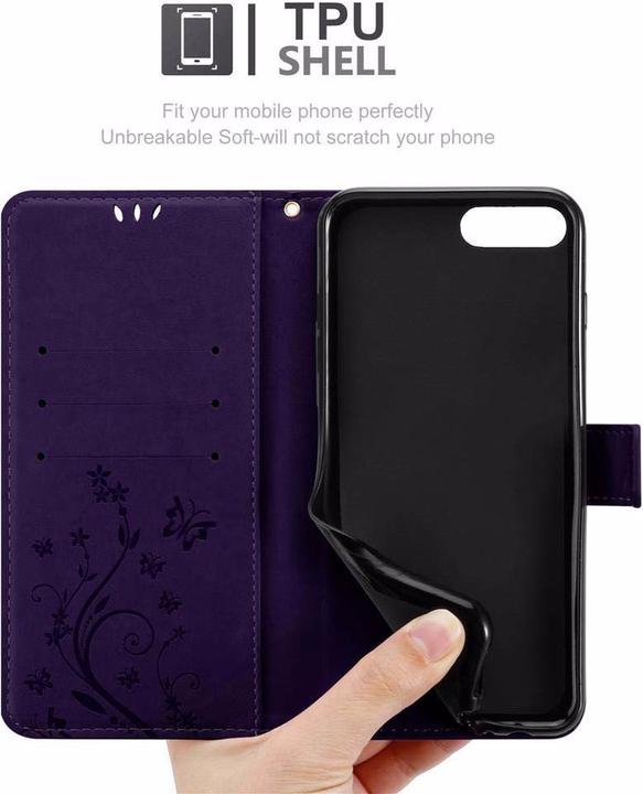 Image du produit Cadorabo Couverture du livre de fleurs (Apple iPhone 7 Plus, Apple iPhone 7s Plus)