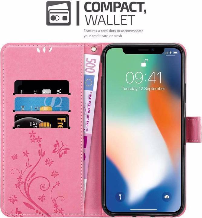Actual product image Cadorabo Flower Book Cover (Apple iPhone XS Max)