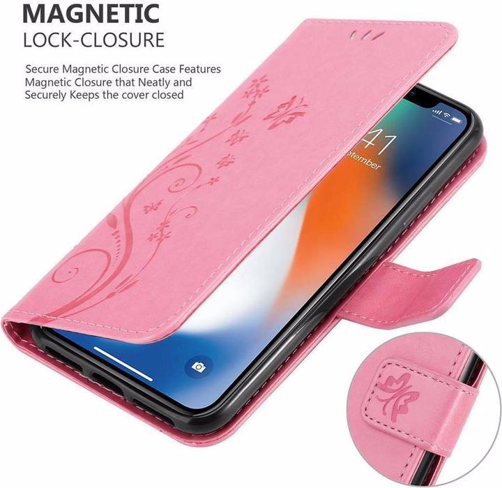Actual product image Cadorabo Flower Book Cover (Apple iPhone XS Max)
