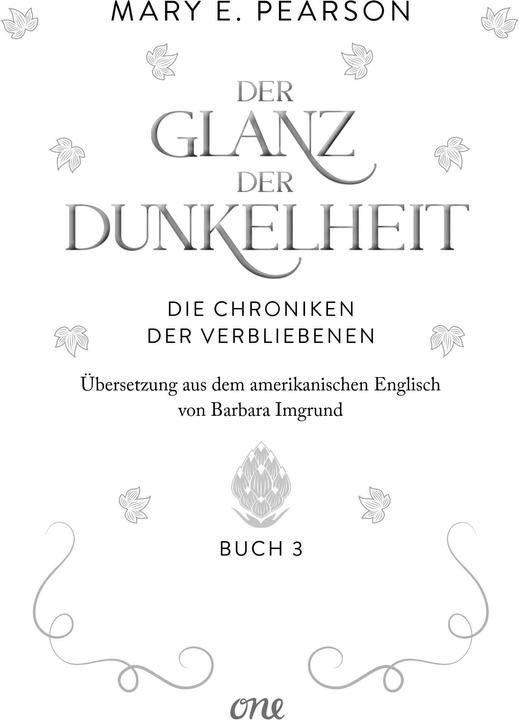 Actual product image Der Glanz der Dunkelheit (German, Mary E. Pearson, 2024)