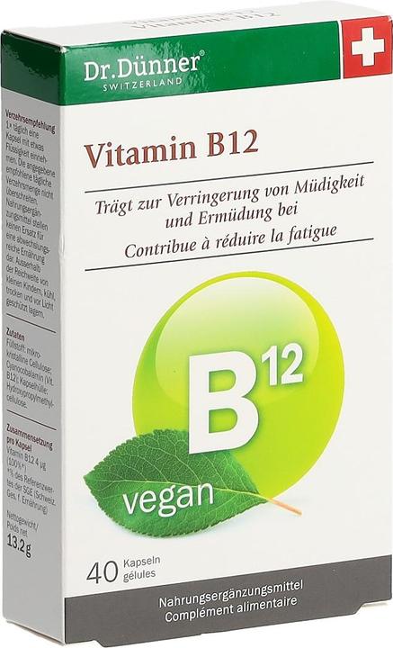 Produktbild Dr. Dünner Vitamin B12 (40 Stück, Kapseln, 35 g)