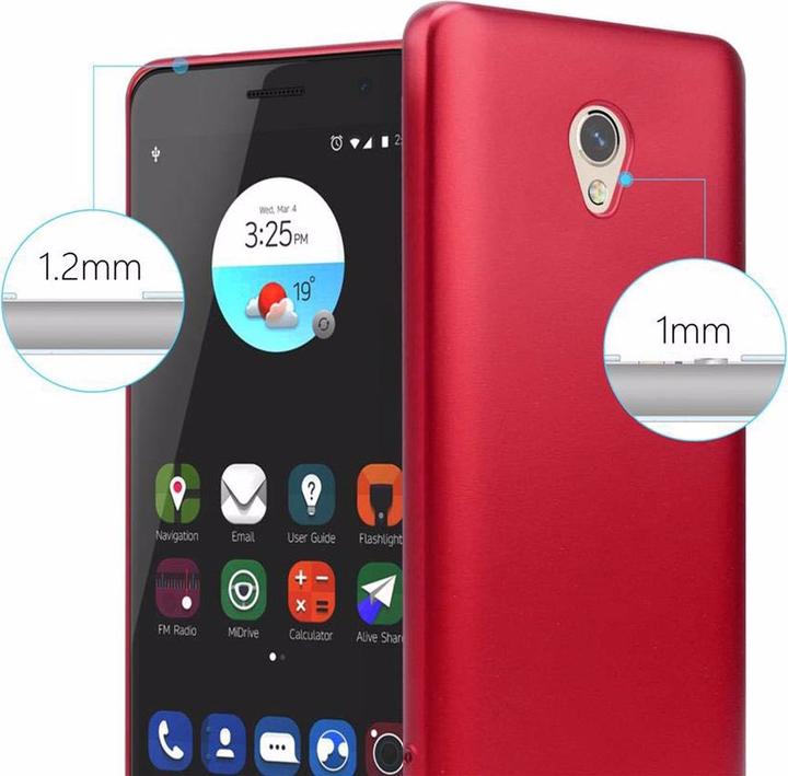 Image du produit Cadorabo Couverture métallique mate TPU (ZTE Blade V7)
