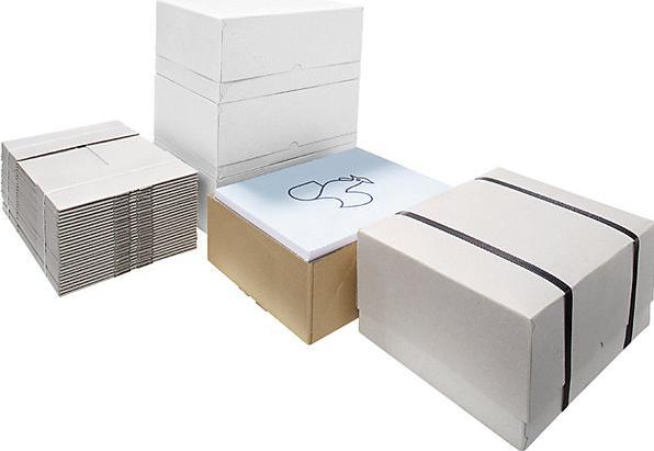 Actual product image kaiserkraft Quick-erect box with push-on lid, variable height, internal dimensions 430 x 305 (A3, 1 x)