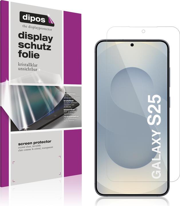 Produktbild Dipos Schutzfolie Klar für Samsung Galaxy S25 (1 Stück, Samsung Galaxy S25)