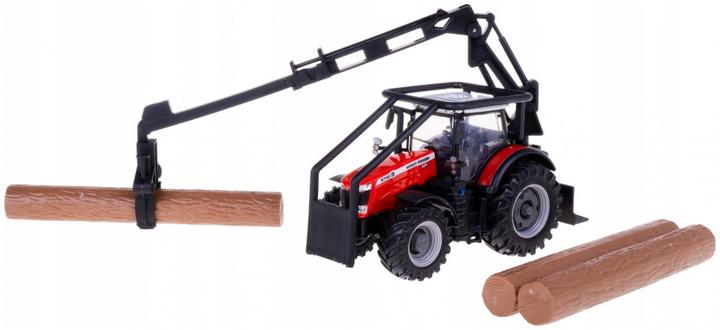 Produktbild Bburago 18/31671 Massey Ferguson 8740S tractor Official scale 1:32 metallic red with drive, loader a