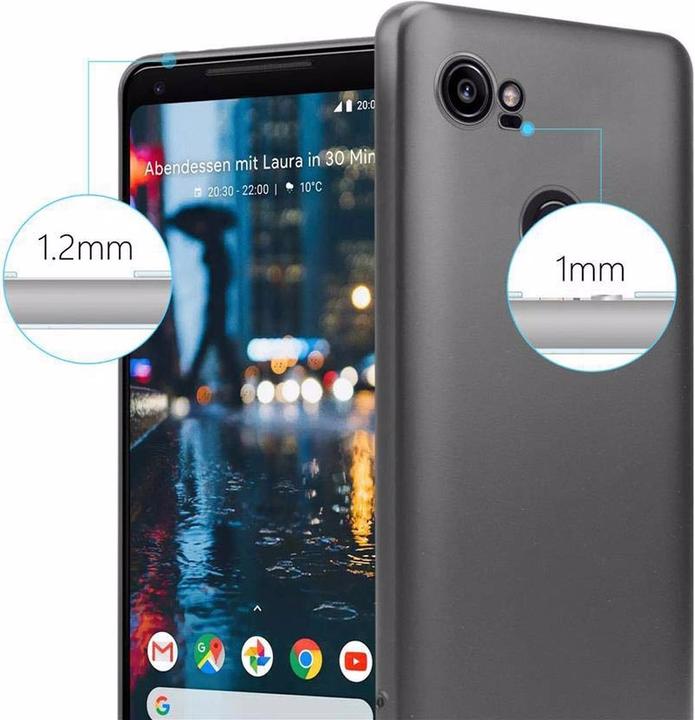 Image du produit Cadorabo Couverture métallique mate TPU (Google Pixel 2 XL)