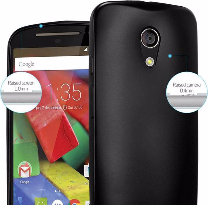 Productafbeelding Cadorabo TPU matte metalen hoes (Motorola Moto G2 (2de gen))