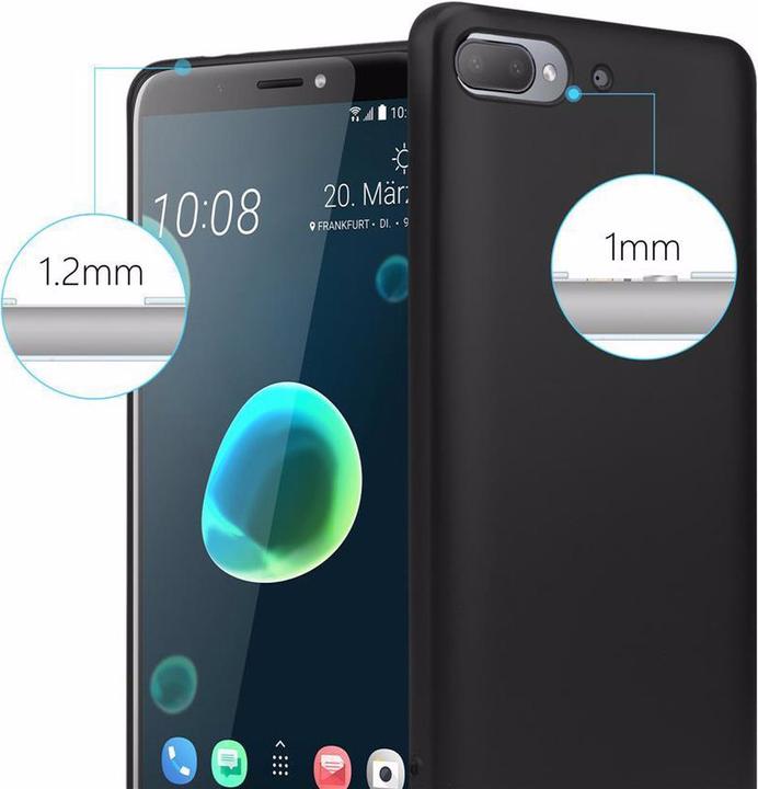 Productafbeelding Cadorabo TPU matte metalen hoes (HTC Desire 12+)