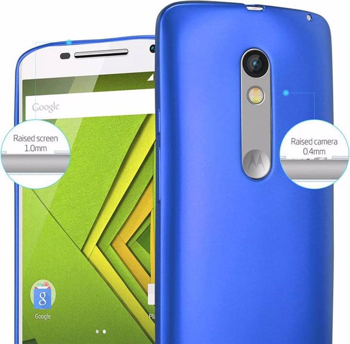 Actual product image Cadorabo TPU Matt Metallic Cover (Motorola Moto X Play)