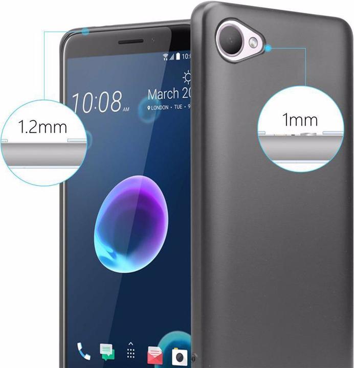Actual product image Cadorabo TPU Matt Metallic Cover (HTC Desire 12)