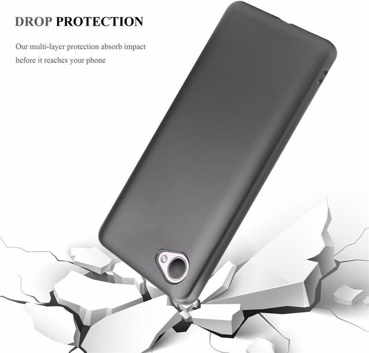 Actual product image Cadorabo TPU Matt Metallic Cover (HTC Desire 12)