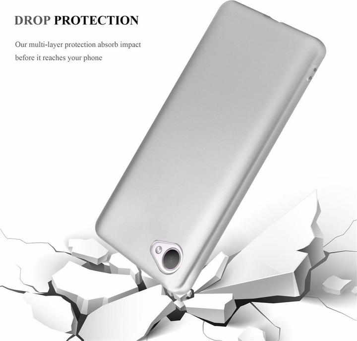 Productafbeelding Cadorabo TPU matte metalen hoes (HTC Desire 12)