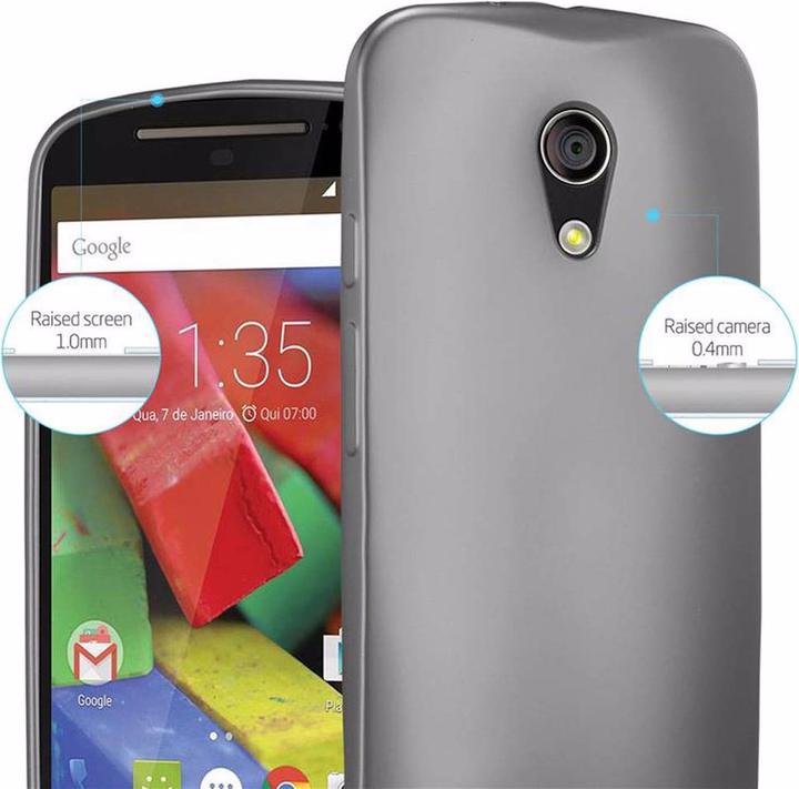 Actual product image Cadorabo TPU Matt Metallic Cover (Motorola Moto G2 (2nd Gen))