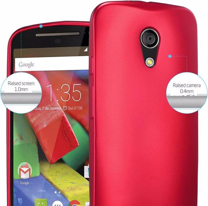 Image du produit Cadorabo Couverture métallique mate TPU (Motorola Moto G2 (2nd Gen))