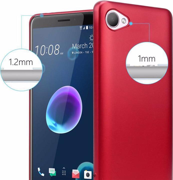 Image du produit Cadorabo Couverture métallique mate TPU (HTC Desire 12)