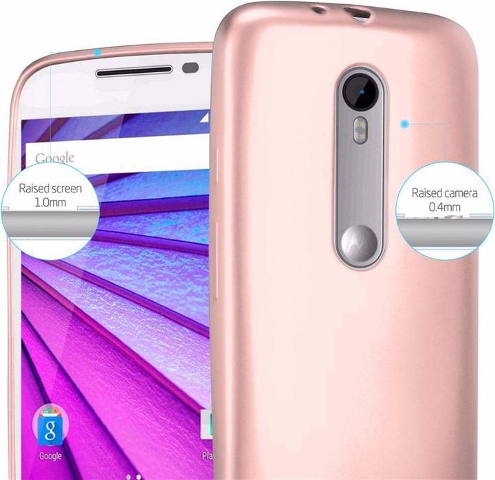 Image du produit Cadorabo Couverture métallique mate TPU (Motorola Moto G3)