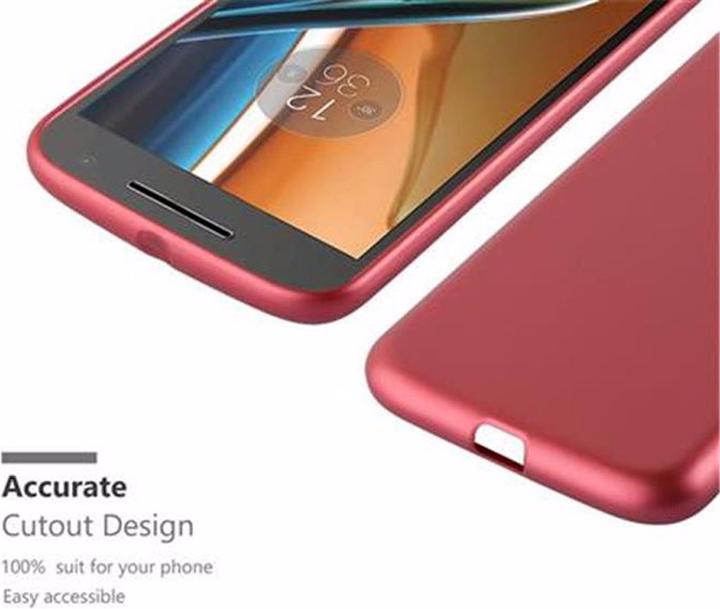 Image du produit Cadorabo Couverture métallique mate TPU (Motorola Moto G4 Plus, Motorola Moto G4)
