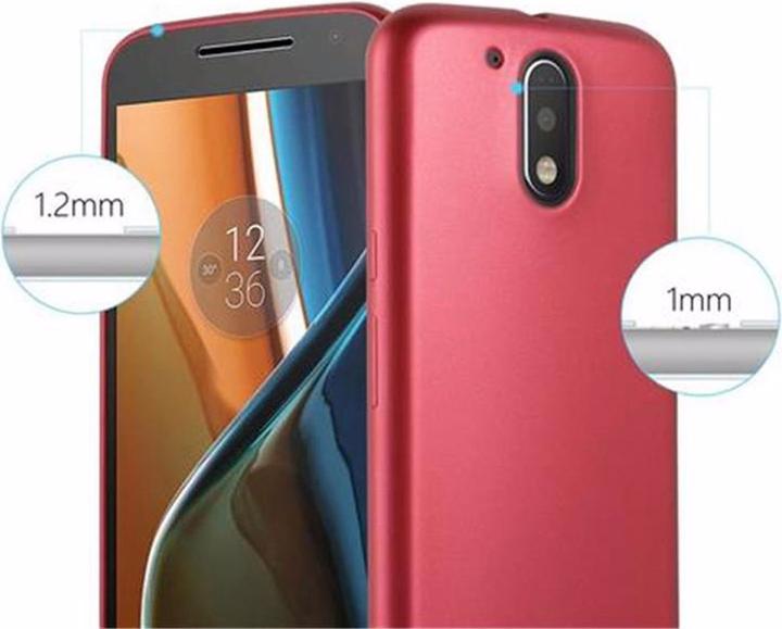 Image du produit Cadorabo Couverture métallique mate TPU (Motorola Moto G4 Plus, Motorola Moto G4)