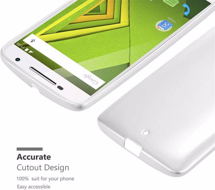Productafbeelding Cadorabo TPU Matte Metallic hoes (Motorola Moto X Play)