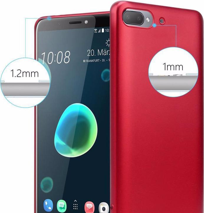 Image du produit Cadorabo Couverture métallique mate TPU (HTC Desire 12+)