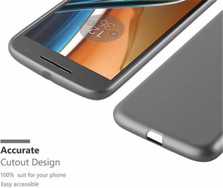 Image du produit Cadorabo Couverture métallique mate TPU (Motorola Moto G4, Motorola Moto G4 Plus)