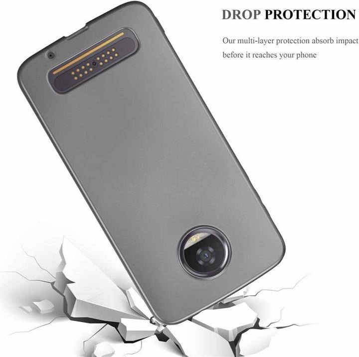 Actual product image Cadorabo TPU Matt Metallic Cover (Motorola Moto Z2)