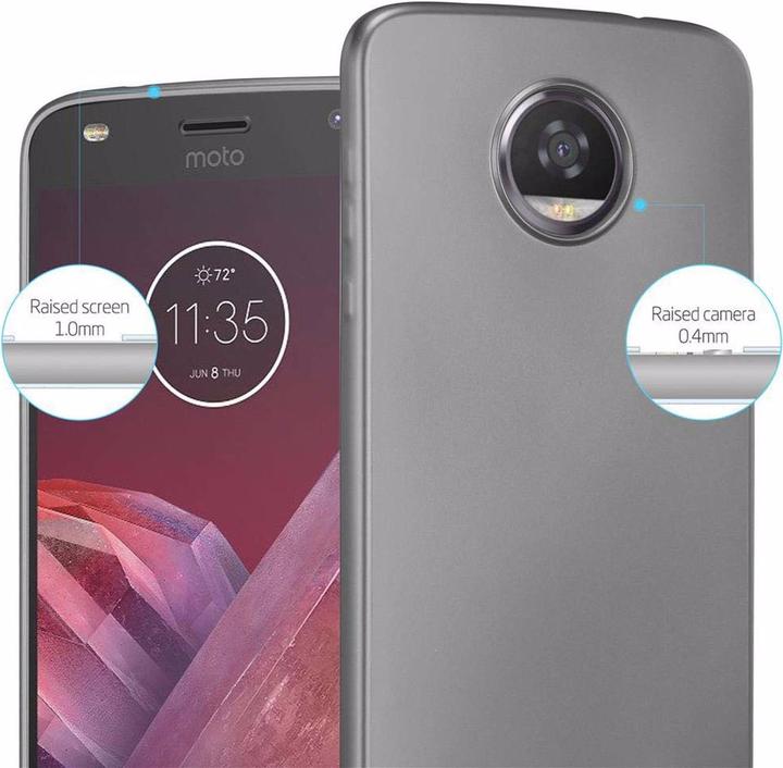 Actual product image Cadorabo TPU Matt Metallic Cover (Motorola Moto Z2)