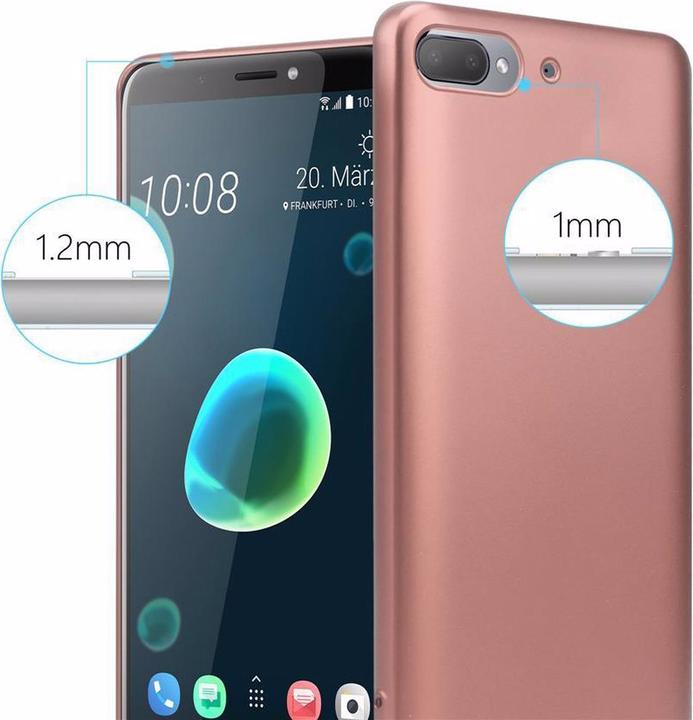 Image du produit Cadorabo Couverture métallique mate TPU (HTC Desire 12+)