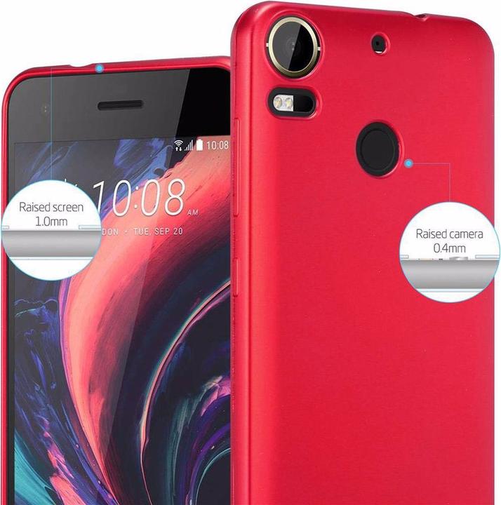 Actual product image Cadorabo TPU Matt Metallic Cover (HTC Desire 10 Pro)