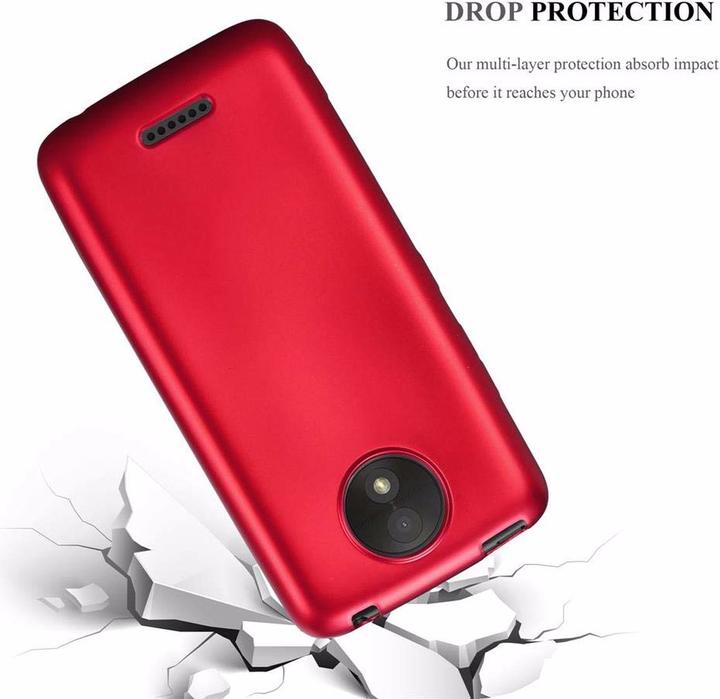 Productafbeelding Cadorabo TPU Matte Metallic hoes (Motorola Moto C Plus)