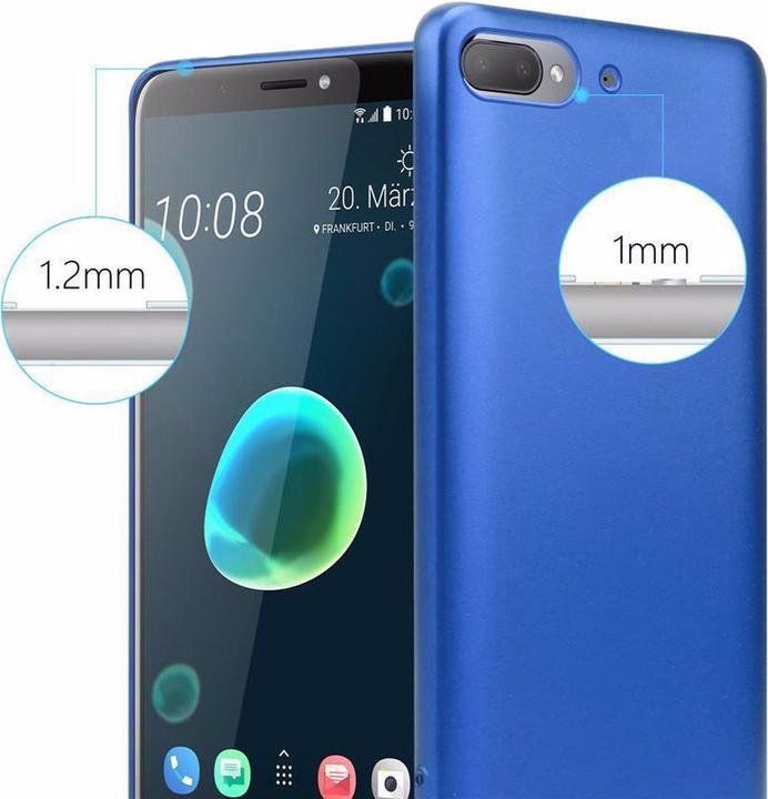 Productafbeelding Cadorabo TPU Matte Metallic hoes (HTC Desire 12+)