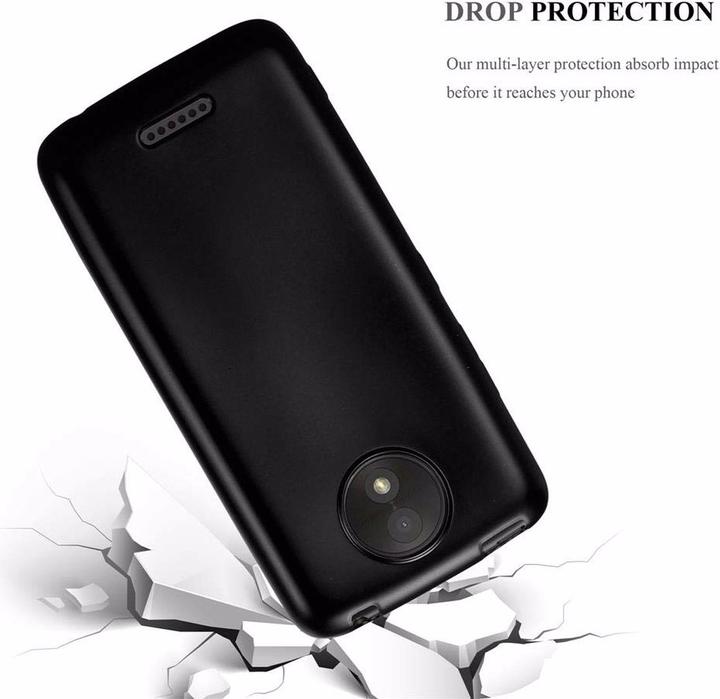 Actual product image Cadorabo TPU Matt Metallic Cover (Motorola Moto C Plus)