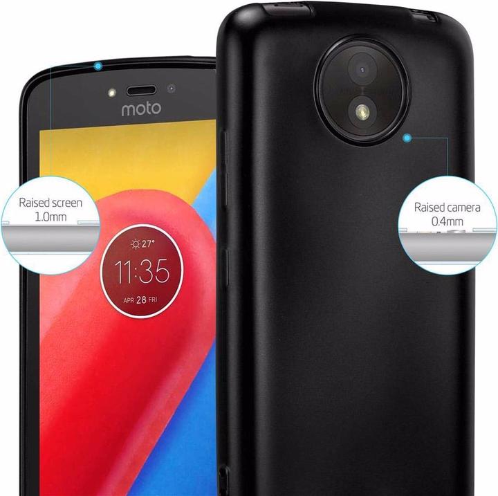 Actual product image Cadorabo TPU Matt Metallic Cover (Motorola Moto C Plus)