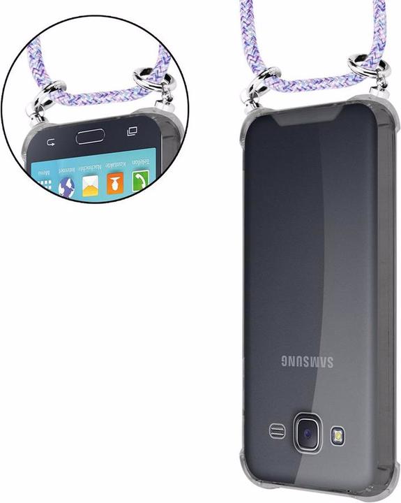 Produktbild Cadorabo TPU Handy Kette SILBER Cover