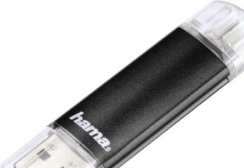 Immagine prodotto Hama Laeta Twin (64 GB, Micro USB, USB-A, USB 3.0)