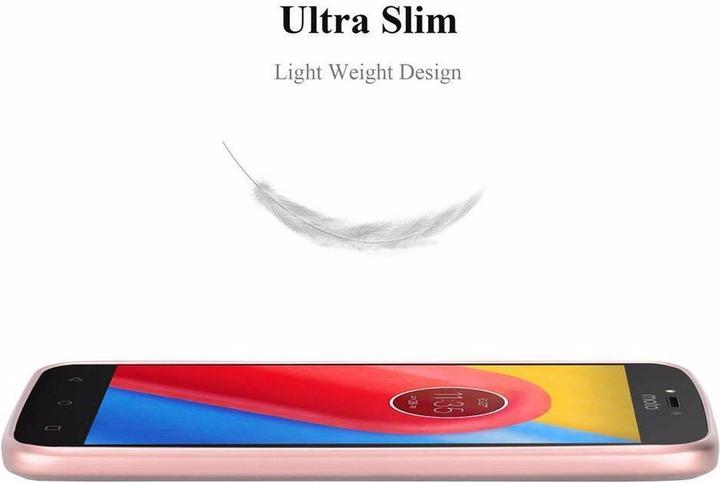 Actual product image Cadorabo TPU Matt Metallic Cover (Motorola Moto C Plus)