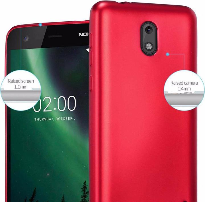 Image du produit Cadorabo Couverture métallique mate TPU (Nokia 2)