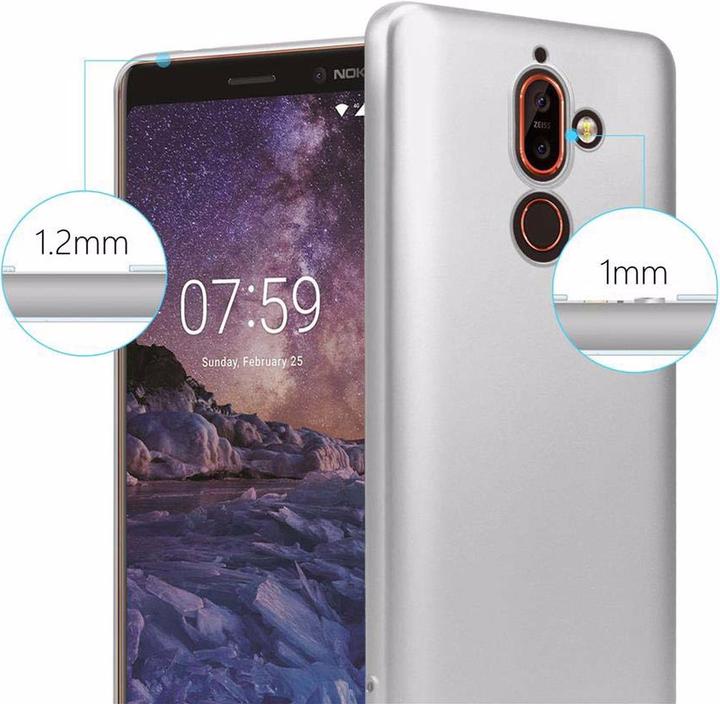 Image du produit Cadorabo Couverture métallique mate TPU (Nokia 7 Plus)