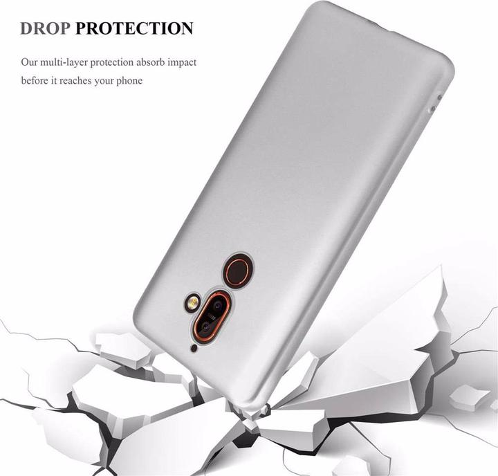 Image du produit Cadorabo Couverture métallique mate TPU (Nokia 7 Plus)