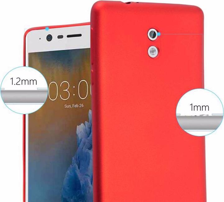 Actual product image Cadorabo TPU Matt Metallic Cover (Samsung Galaxy J3 2017 (US version))