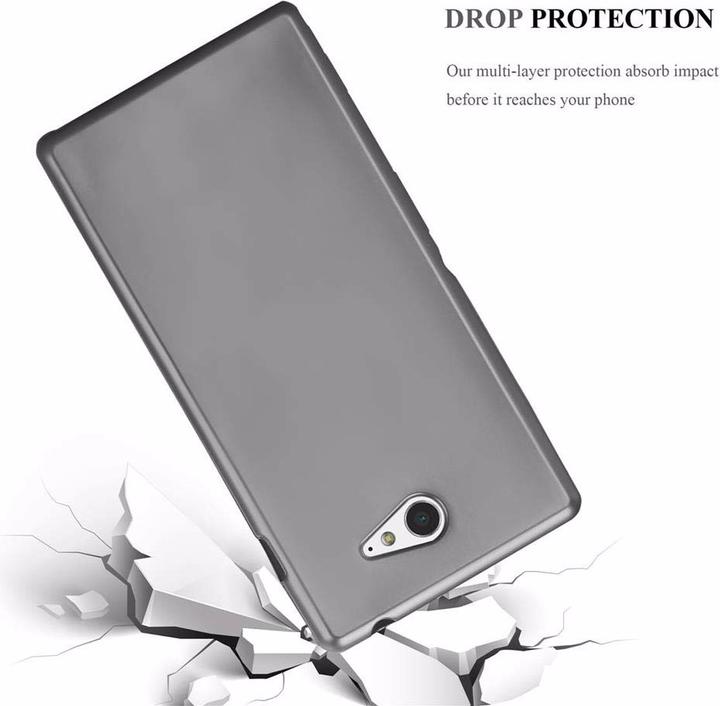 Actual product image Cadorabo TPU Matt Metallic Cover (Sony Xperia M2, Sony Xperia M2 Aqua)