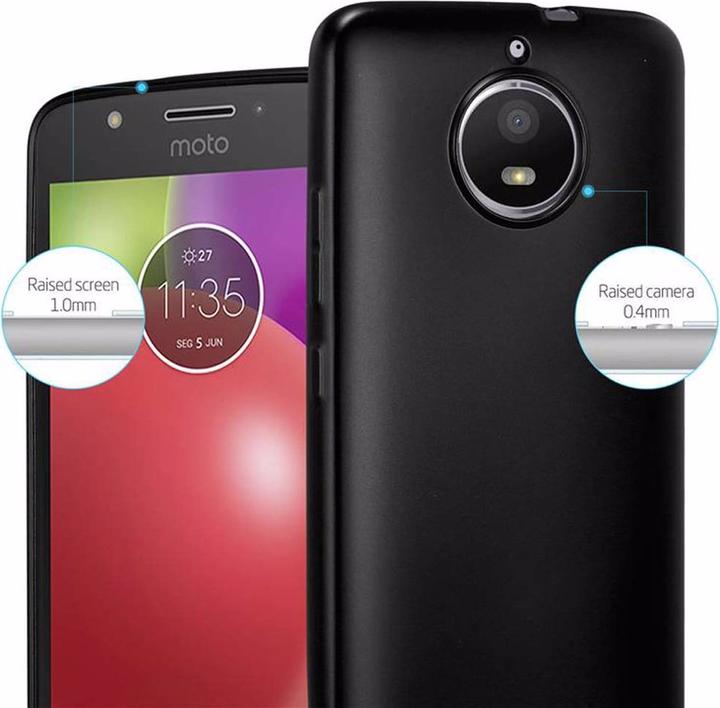 Image du produit Cadorabo Couverture métallique mate TPU (Motorola Moto E4)
