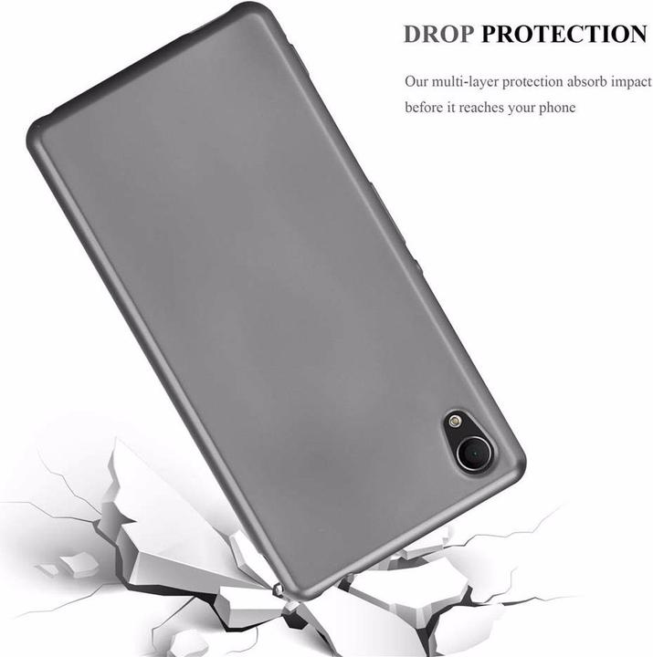 Productafbeelding Cadorabo TPU Matte Metallic hoes (Xperia M4 Aqua)