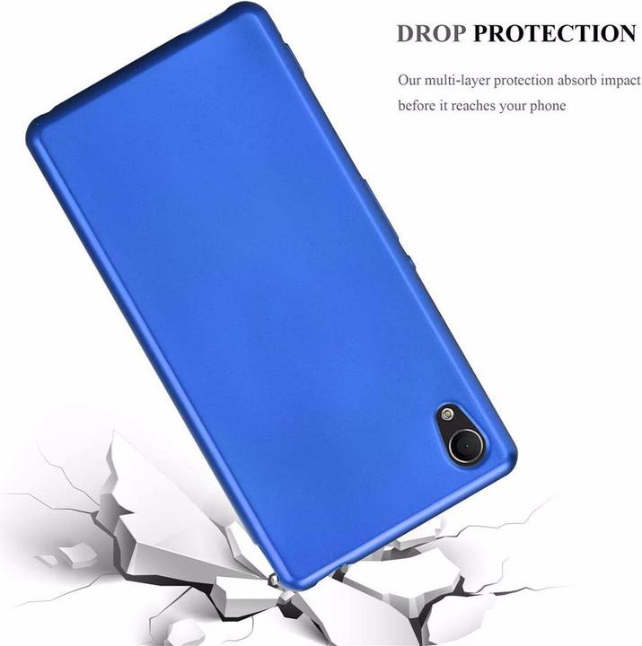 Productafbeelding Cadorabo TPU Matte Metallic hoes (Xperia M4 Aqua)