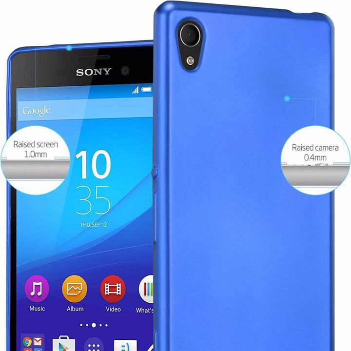 Productafbeelding Cadorabo TPU Matte Metallic hoes (Xperia M4 Aqua)