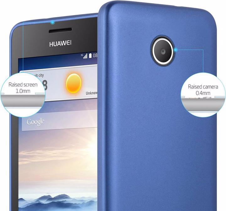 Actual product image Cadorabo TPU Matt Metallic Cover (Huawei Ascend Y330, Huawei Ascend Y360)