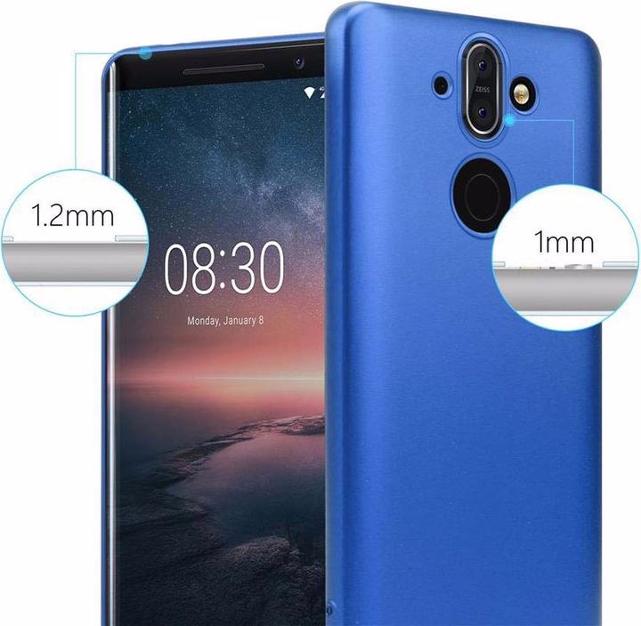 Image du produit Cadorabo Couverture métallique mate TPU (Nokia 8 Sirocco)