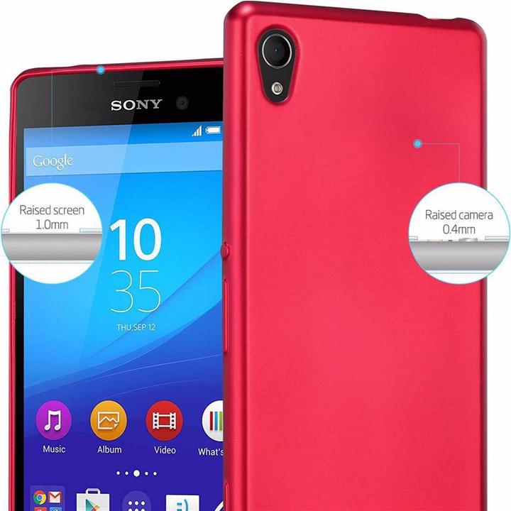 Productafbeelding Cadorabo TPU Matte Metallic hoes (Xperia M4 Aqua)